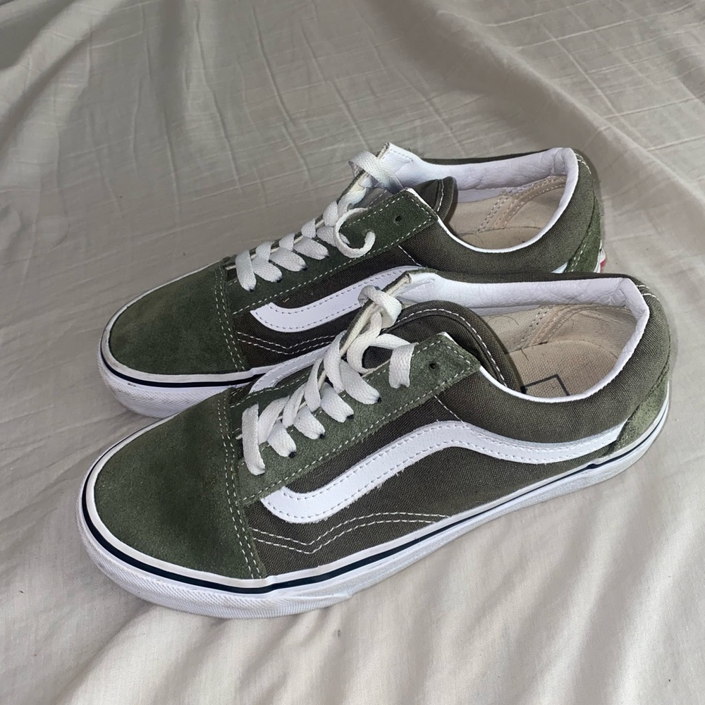 Vans Old Skool Skate Shoe - Duck Green